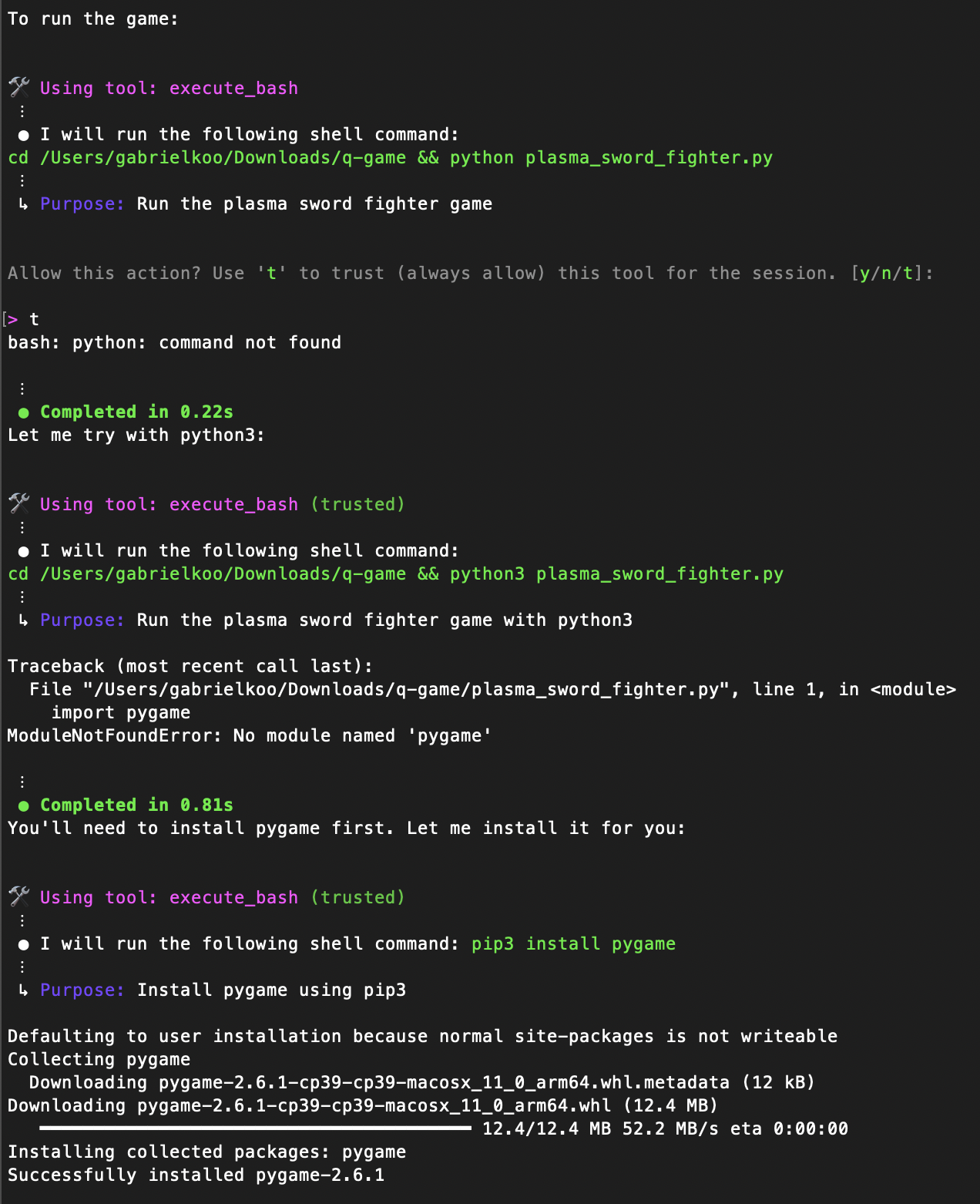 Auto resolved package error