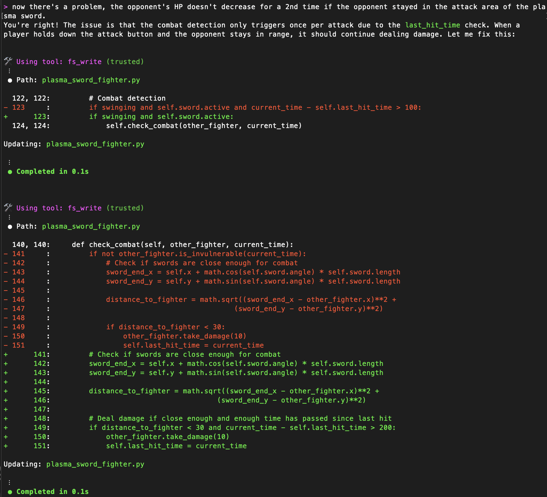 Fixing the "double hit" issue